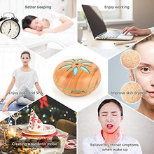 Carica l&#39;immagine nel visualizzatore di Gallery, Diffusore di Aroma 550 ML, GeeRic Ultrasuoni Umidificatore Marrone. - Ilgrandebazar