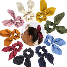 Carica l'immagine nel visualizzatore di Gallery, Confezione da 9 elastici per capelli, modello schruncies, con orecchie da...
