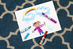 CRAYOLA- 7 Mini Pennarelli Lavabili, Formato Pocket, Punta Maxi, 7 Pezzi - Ilgrandebazar