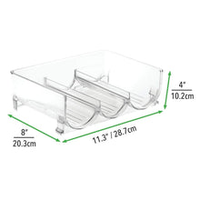 Carica l&#39;immagine nel visualizzatore di Gallery, mDesign Set da 2 bottigliere - Portabottiglie Pacco 2, Trasparente - Ilgrandebazar