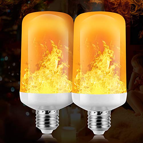 Lampadine a Fiamma, Funxim 2PCS Aggiornato E27 4W 4 Modalità Fuoco 2pcs