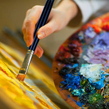 Carica l&#39;immagine nel visualizzatore di Gallery, Xpassion Set di Pennelli per Acrilico Acquerello e Pittura ad Olio in Nero