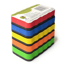 Carica l&#39;immagine nel visualizzatore di Gallery, OfficeTree Set 5 Cancellino Lavagna Magnetica Bianca - 5 colori - Cancellino... - Ilgrandebazar