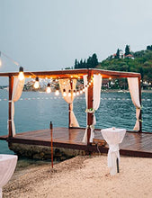 Carica l'immagine nel visualizzatore di Gallery, Catena Luminosa LED G40 per Esterno, 9,5m con 25+2 Lampadine Plastica Infrangibili per Cortile, Veranda, Caffetteria, Feste, Matrimoni e Giardino