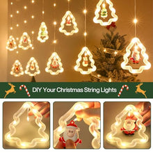 Carica l'immagine nel visualizzatore di Gallery, MOYKSRR Luci Tenda Natale, 3M Tenda luminosa a LED, Catena di Luci Decorative con Telecomando 8 Modalità Impermeabile LED Tenda Luminosa, Luci di Natale per Decorazioni Finestre, Feste, Giardino