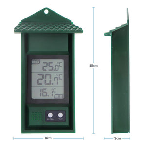 Termometro digitale per serra, monitorare la temperatura massima e Verde. - Ilgrandebazar