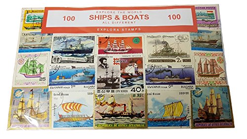 Ships of the World Stamp Collection! Boats Boat Transport Souvenir /... - Ilgrandebazar