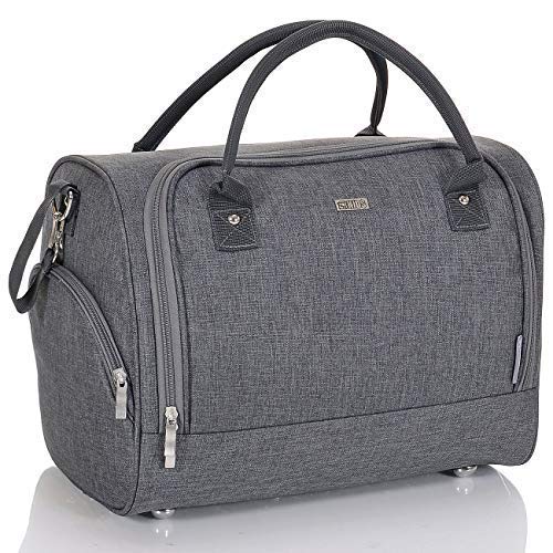 LCP Kids Borsa Cambio Grande con Ganci Universali Passeggino, Grigio - Ilgrandebazar