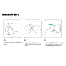 Carica l&#39;immagine nel visualizzatore di Gallery, ZUNTO Bagno Portasciugamani 40CM Autoadesivo Per