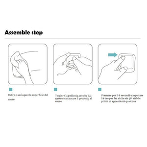 ZUNTO Bagno Portasciugamani 40CM Autoadesivo Per