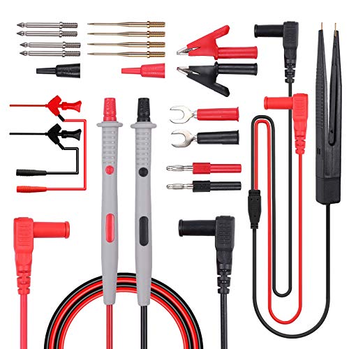 Proster Kit 21 in 1 Puntali per Multimetro Test Lead con Clip 21 1 kit - Ilgrandebazar