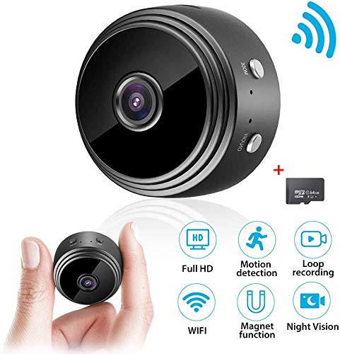 Mini telecamera di sorveglianza, WiFi Full HD 1080P WLAN con rilevazione di...