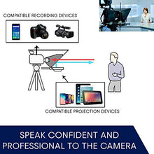Carica l&#39;immagine nel visualizzatore di Gallery, Teleprompter by Leeventi - Compatibile con tutti i dispositivi e treppiedi