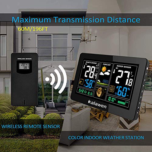 Stazione meteorologica wireless con 2 sensori esterni, orologio radio, sveglia interna ed esterna, stazione meteorologica con temperatura e umidità | Leroy Merlin Stazione meteorologica wireless con 2 sensori esterni, orologio radio, sveglia interna ed esterna, stazione meteorologica con temperatura e umidità | Leroy Merlin