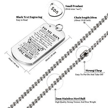 Carica l'immagine nel visualizzatore di Gallery, to my Son from MOM i want you Believe Love Dog tag militare Air Force... - Ilgrandebazar