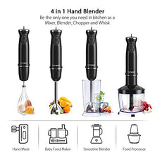Carica l&#39;immagine nel visualizzatore di Gallery, homgeek Frullatore ad Immersione, Mixer a Immersione Professionale 4 in 1, 5... - Ilgrandebazar