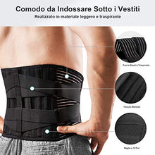 Carica l'immagine nel visualizzatore di Gallery, Fascia Lombare Posturale, FREETOO Regolazione della L/XL, Supporto