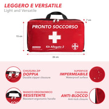 Carica l'immagine nel visualizzatore di Gallery, AIESI® Cassetta medica di pronto soccorso (Borsa) con ALLEGATO 2 per aziende meno 3 dipendenti # Conforme DM388/DL81 # Made in Italy