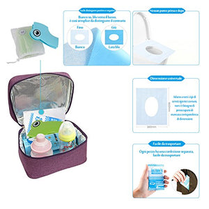 Riduttore WC per bambini Viaggia portatile Pieghevole Riutilizzabili verde - Ilgrandebazar