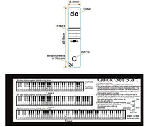 Carica l&#39;immagine nel visualizzatore di Gallery, Tastiera o pianoforte adesivi per 49/61/76/88 chiave tastiera, piano e... - Ilgrandebazar