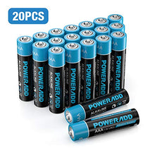 Carica l'immagine nel visualizzatore di Gallery, POWERADD Batterie Alcaline AAA Confezione da 20 Pile Stilo 1.5V AAA*20