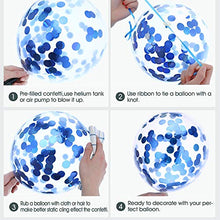 Carica l'immagine nel visualizzatore di Gallery, SPECOOL Palloncini di Lattice riempiti coriandoli Blue Happy Birthday Blu - Ilgrandebazar
