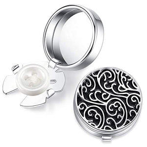 HONEY BEAR Retro Modello scolpito Gemelli Copri Bottoni per Nero Con Argento - Ilgrandebazar
