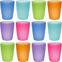Carica l'immagine nel visualizzatore di Gallery, idea-station Neo Bicchieri plastica 12 Pezzi, 250 ml, Colorati, riutilizzabili, infrangibili, Rigida, Bambino, Bambini, Campeggio, Acqua, Birra