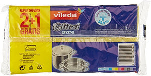 Vileda Glitzi Crystal Spugna da Cucina, Confezione 3 Pezzi - Ilgrandebazar