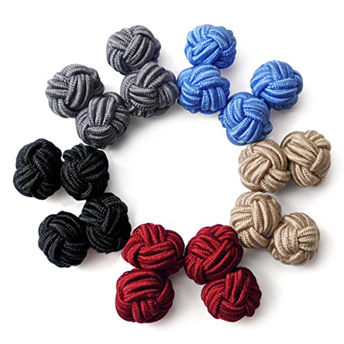 HONEY BEAR 5 Paia Seta Tessuto Nodo Gemelli Set per Il Giro 6 Senza Scatola - Ilgrandebazar