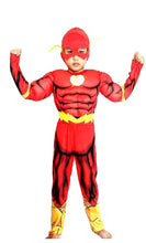 Carica l&#39;immagine nel visualizzatore di Gallery, Costume Flash Bambino Carnevale Vestito Supereroe Busto Muscoloso Super Eroe... - Ilgrandebazar