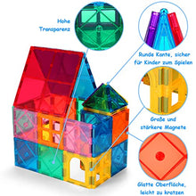 Carica l&#39;immagine nel visualizzatore di Gallery, Katiago Costruzioni Magnetici 64 Pezzi 3D Educativo Blocchi Magneti Set Giocattoli per Bambini STEMS Creatività Montessori per 3+ Anni Ragazzi
