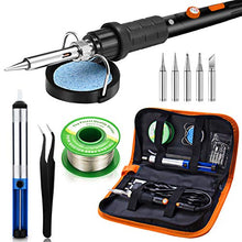 Carica l'immagine nel visualizzatore di Gallery, Saldatore Kit,Preciva 60W 220V Kit di Saldatura a Stagno...