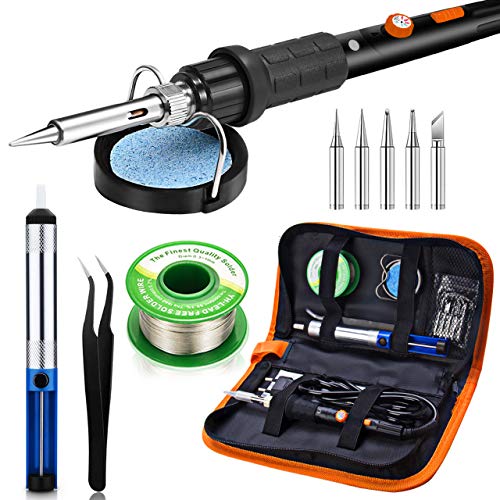 Saldatore Kit,Preciva 60W 220V Kit di Saldatura a Stagno...
