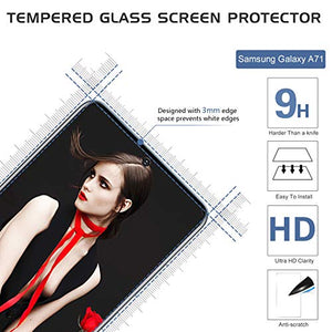 LeYi per Cover Samsung Galaxy A71, Trasparente Custodia EU TYYKL Sam A71 Blue