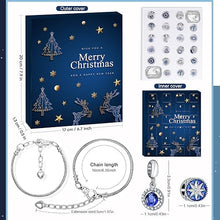 Carica l&#39;immagine nel visualizzatore di Gallery, WEVOL Calendario Avvento Gioielli 2023 Bambina Donna, Calendario Avvento Bracciale Bambini Kinder Fai da Te, Calendario Dell Avvento Braccialetti Regalini Sorprese Regalo di Natale per Ragazza Donna