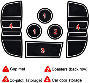 LFOTPP Tappetini Gomma per Smart Fortwo, Tappetino Antiscivolo per...