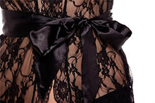Carica l'immagine nel visualizzatore di Gallery, UMIPUBO Sleepwear Donne Sexy Lingerie Lace Mesh Babydoll Camicia da L, Nero - Ilgrandebazar