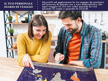 Carica l&#39;immagine nel visualizzatore di Gallery, Cartlab poster mappa del mondo + Italia da grattare con bandiere - le...