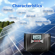 Carica l&#39;immagine nel visualizzatore di Gallery, SolaMr 60A Regolatore di Carica Solare 12V/24V/36V/48V Regolatore Intelligente di Tensione di Identificazione Automatica con Display LCD per Solar Home System - WP6048D