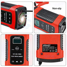 Carica l&#39;immagine nel visualizzatore di Gallery, URAQT Caricabatteria Moto,12V 6A Multi Proictezioni Caricatore Rosso - Ilgrandebazar