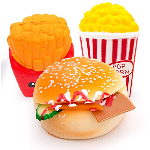 MMTX 3 Pezzi Giocattoli per Squishies a Crescita lenta,Soft Cut Squeeze KFC - Ilgrandebazar