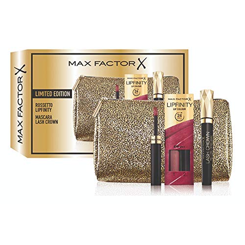 Max Factor Confezione Regalo con Mascara Lash Crown, Rossetto Liquido... - Ilgrandebazar