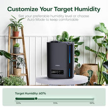 Carica l'immagine nel visualizzatore di Gallery, CONOPU Umidificatore Ambiente 6L, Umidificatore Ultrasuoni a Temperatura Costante Per La Casa Con Tre Modalità, Umidificatore Silenzioso Con Più Modalità Di Mmidità e Funzioni Temporali, OZJ21S07