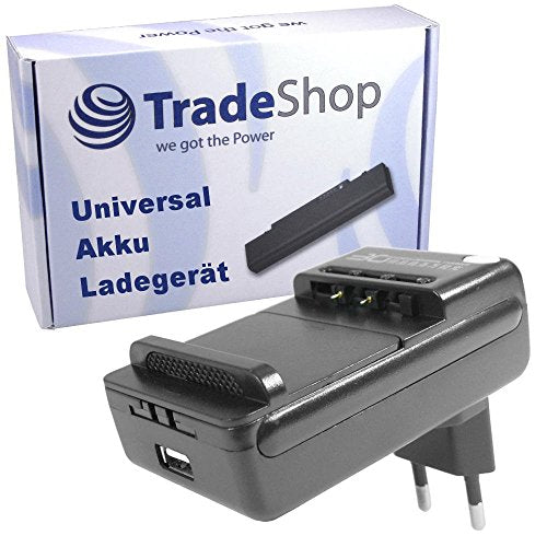 Trade Shop Caricatore Universale da Tavolo per Batteria agli ioni di Litio...
