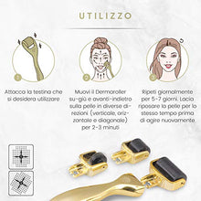 Carica l&#39;immagine nel visualizzatore di Gallery, DERMAROLLER 3 in 1 – Micro aghi da 0.5mm per Viso e Corpo – 3 Derma Roller - Ilgrandebazar