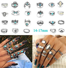 Carica l&#39;immagine nel visualizzatore di Gallery, Milacolato 84 PCS Midi Ring Bohemian Knuckle Anello Set Fashion Finger... - Ilgrandebazar