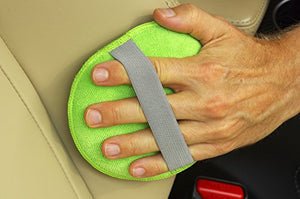 Glart 46PP Pad di Lucidatura con Microfibre 6, Blu/verde/arancio