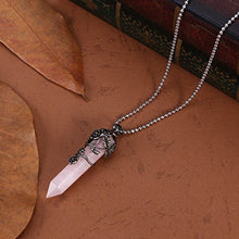 Carica l&#39;immagine nel visualizzatore di Gallery, ULTNICE Ciondolo di cristallo Collana Quarzo Rosa - Ilgrandebazar