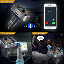 Carica l&#39;immagine nel visualizzatore di Gallery, Trasmettitore Bluetooth per Auto, HOLALEI FM Transmitter Bassi...